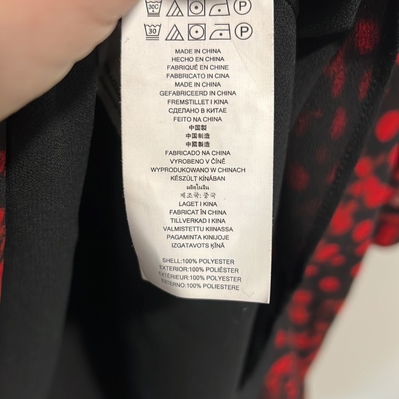 Michael Kors - 6, red/black animal print dress - Picture 4 of 11